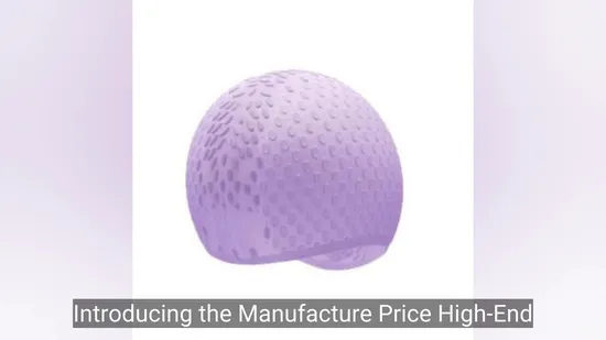 Bonnet de bain en silicone imperméable de qualité supérieure