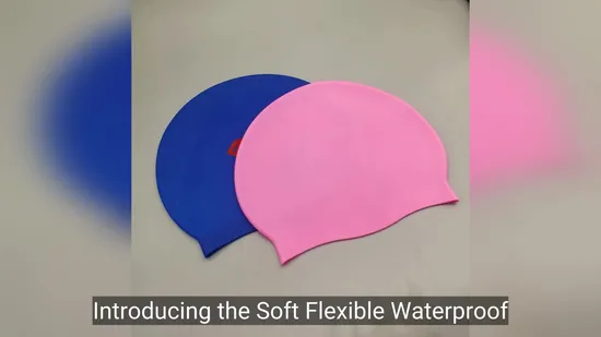Bonnet de bain en silicone vibrant avec design personnalisé pour nageurs adultes