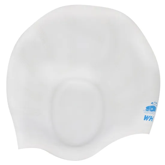Bonnet de bain 3D en silicone pour cheveux longs