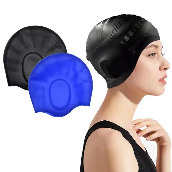 Bonnet de bain en silicone de qualité supérieure pour adulte